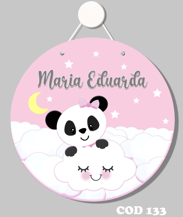 Quadro porta (Pandinha na nuvem)