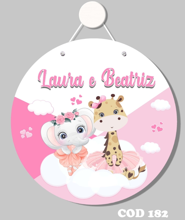 Quadro porta (Nuvem bailarinas ) Irmãs