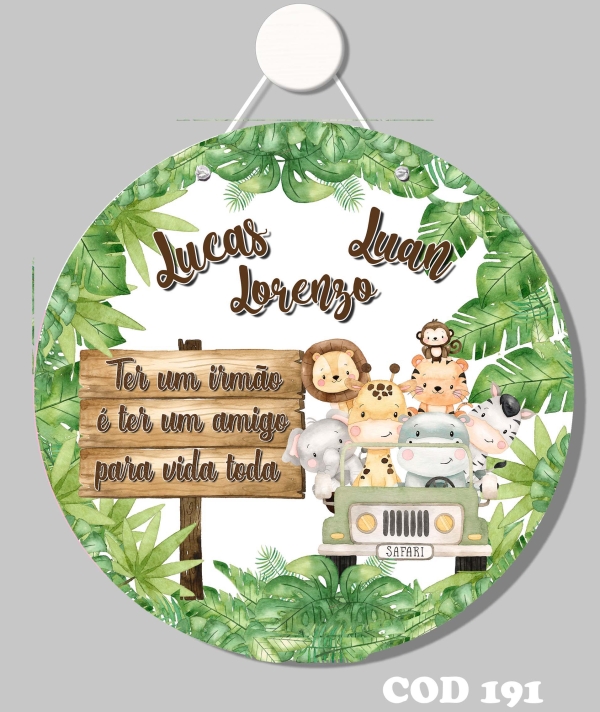 Quadro porta (Safari irmãos)