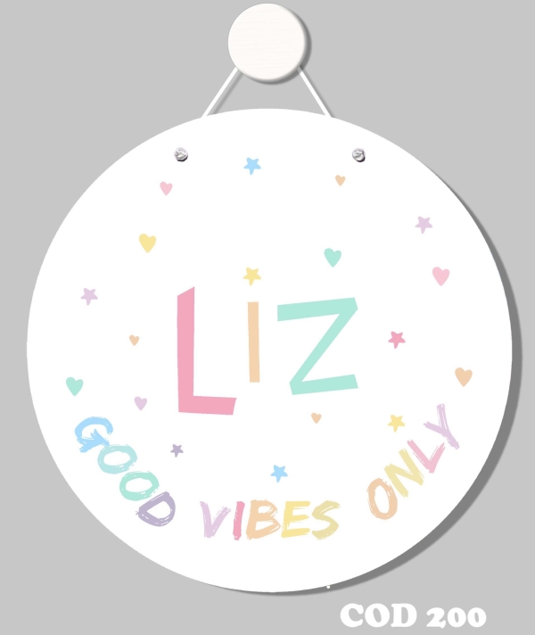 Quadro porta (Good vibes)