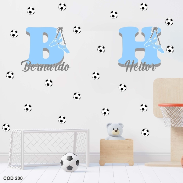 Futebol irmãos (Adesivo de parede)