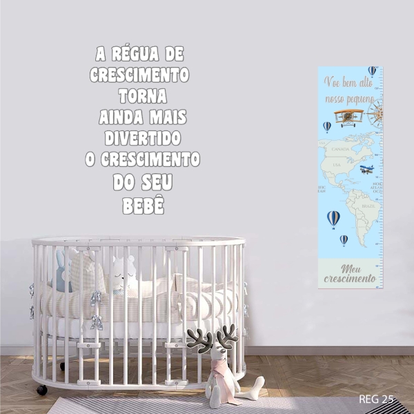 Régua de crescimento Avião