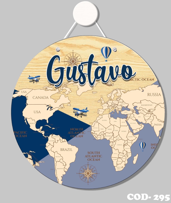 Quadro porta (Volta ao mundo)