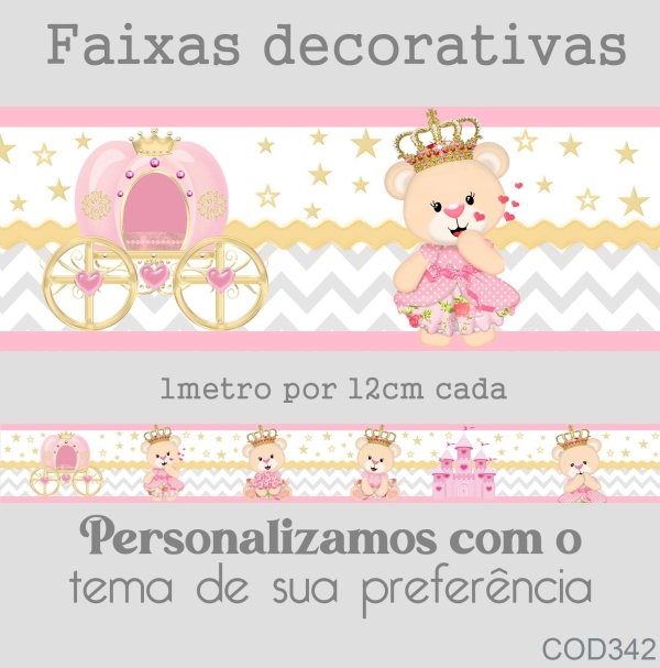 Faixa Ursinha Princesa