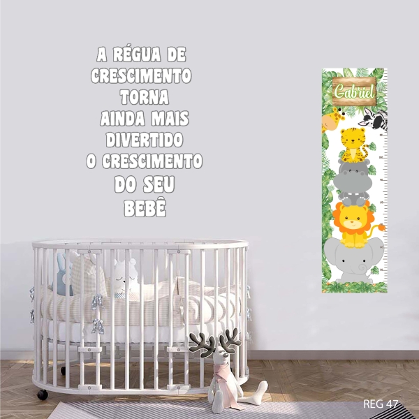 Régua de crescimento Safari