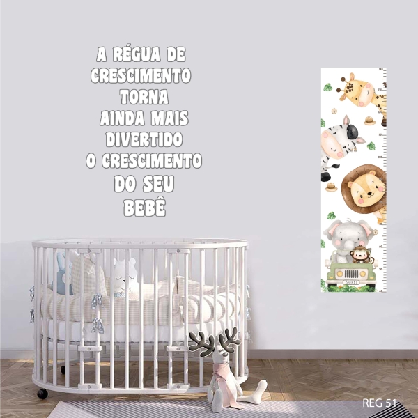 Régua de crescimento Safari