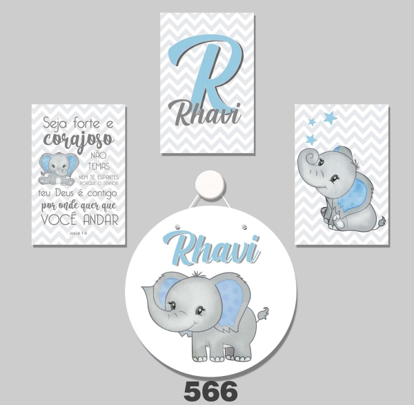 Elefante (Plaquinhas MDF)