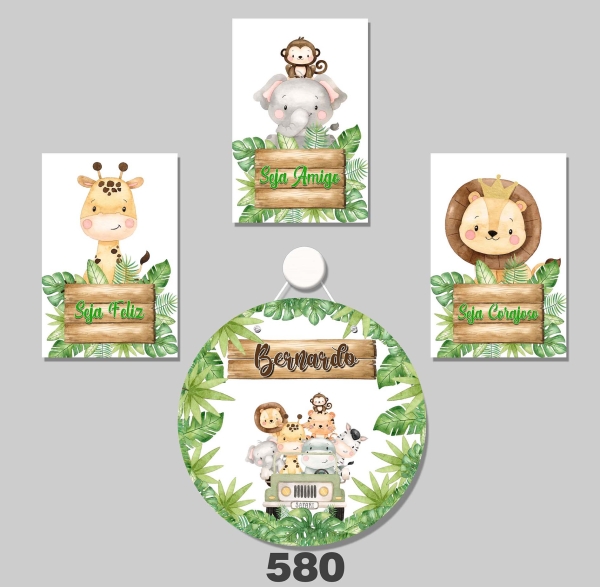 Safari (Plaquinhas MDF)