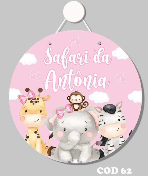 Quadro porta (Safari menina)