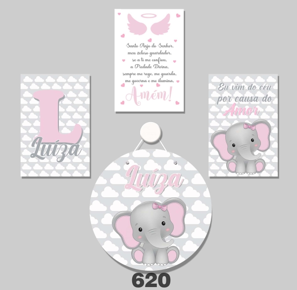 Elefante (Plaquinhas MDF)