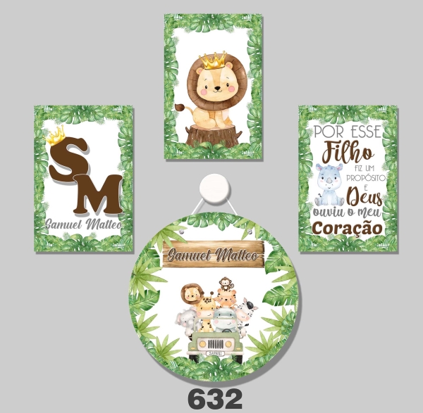 Safari (Plaquinhas MDF)