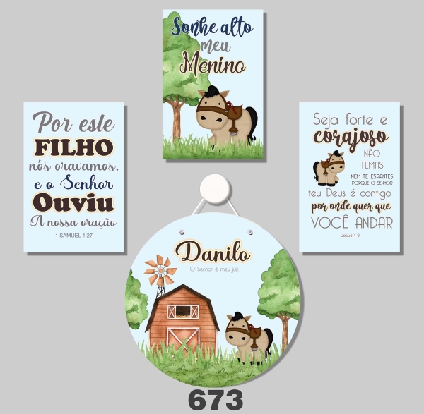 Fazendinha (Plaquinhas MDF)