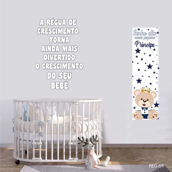 Régua de crescimento Ursinho Príncipe