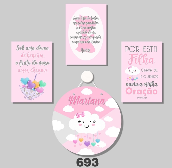 Nuvem (Plaquinhas MDF)