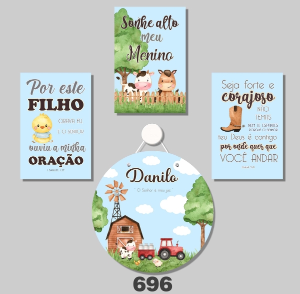 Fazendinha (Plaquinhas MDF)