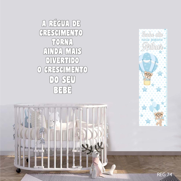Régua de crescimento Ursinho Baloeiro