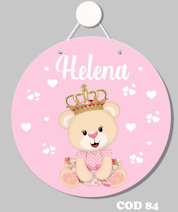 Quadro porta (Ursinha Princesa)