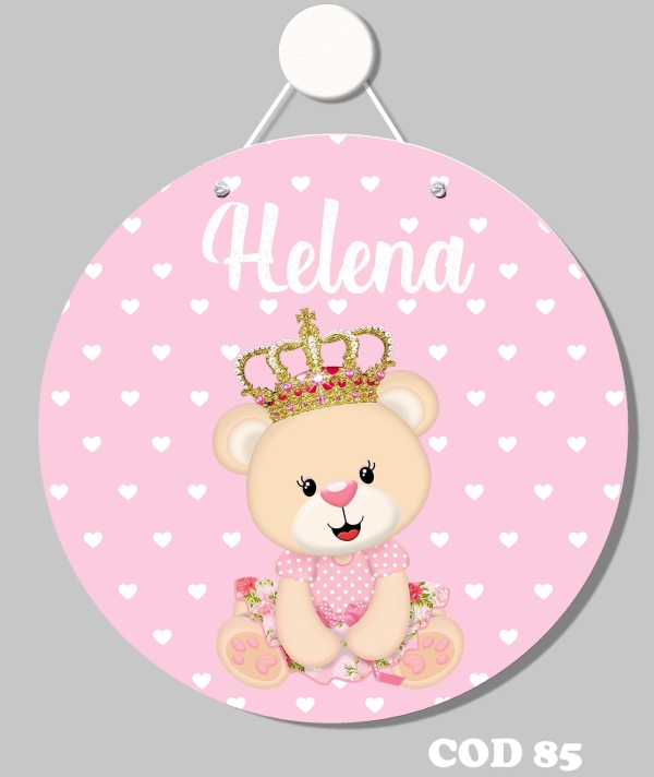 Quadro porta (Ursinha Princesa)