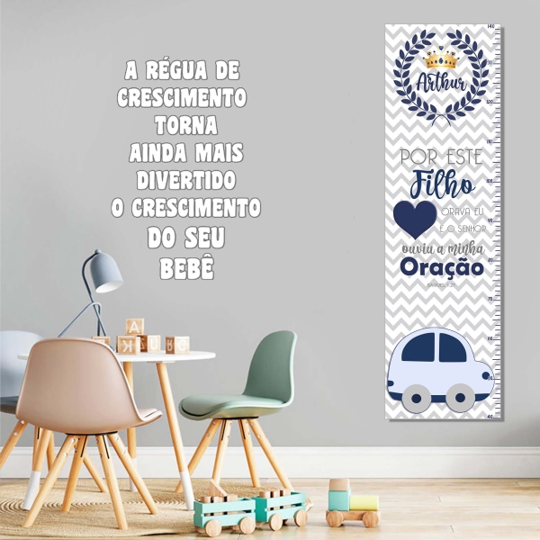 Régua de crescimento Carrinho