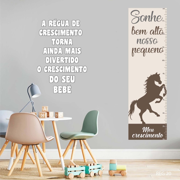 Régua de crescimento Cavalinho