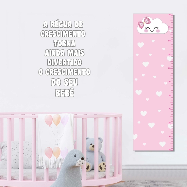 Régua de crescimento  Nuvem chuva de amor
