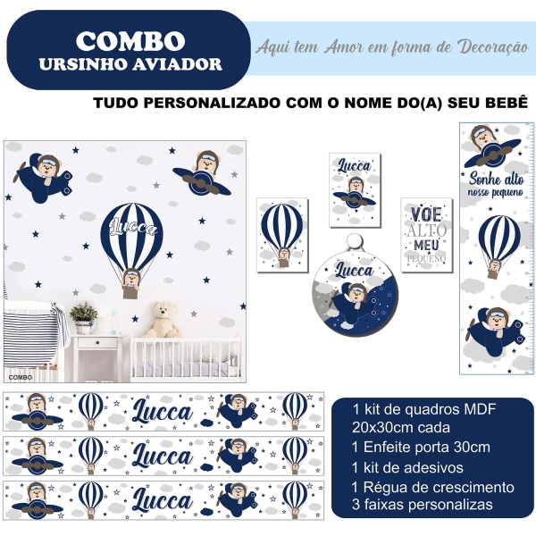 Ursinho Aviador (Combo econômico)