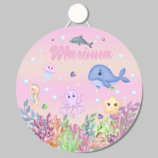 Quadro porta (Fundo do mar)