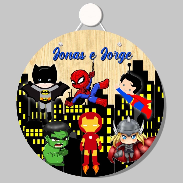 Quadro porta (Super Heróis)