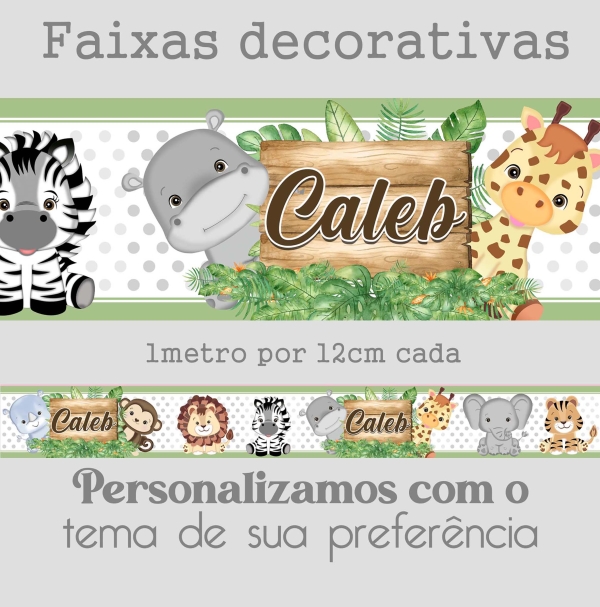 Faixa safari menino