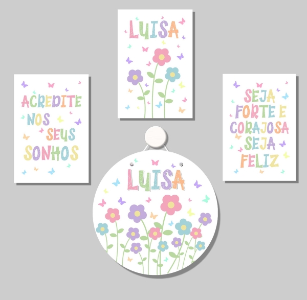 Borboletas (Plaquinhas MDF)