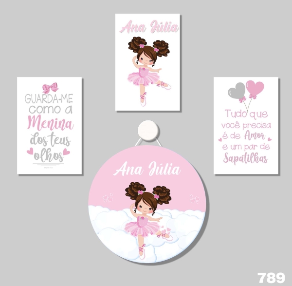 Bailarina (Plaquinhas MDF)