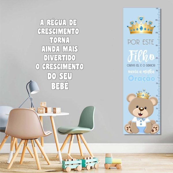 Régua de crescimento Ursinho príncipe