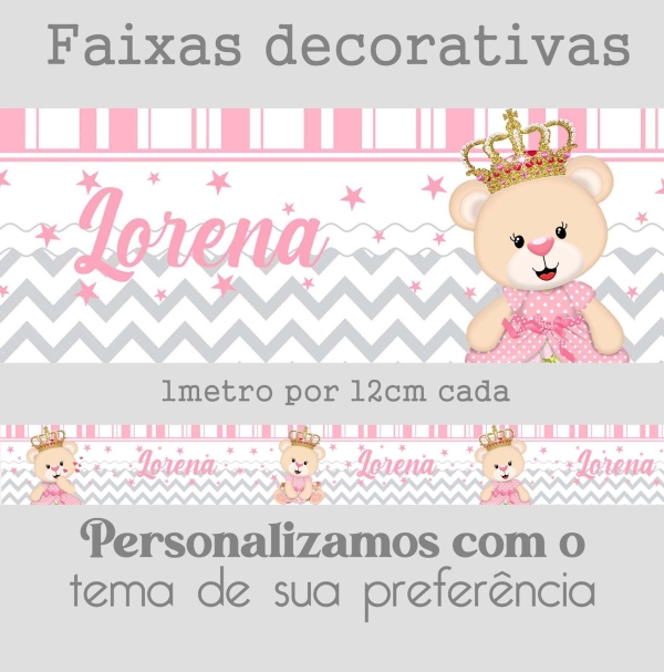 Faixa Ursinha Princesa