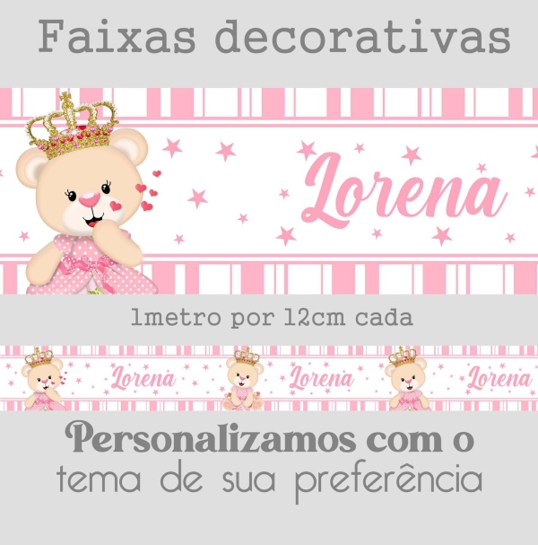 Faixa Ursinha Princesa