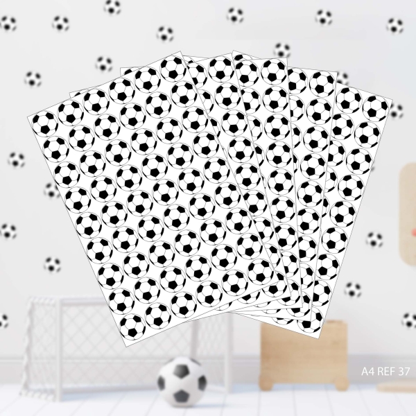 Bolinhas de futebol (Adesivo de parede)