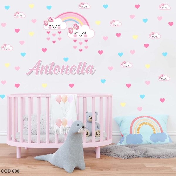 Baby Arco-íris  (Adesivo de parede)
