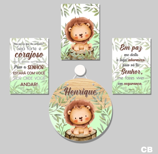 Safari Menino(Plaquinhas MDF)