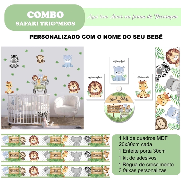 Safari Trigêmeos (Combo econômico)