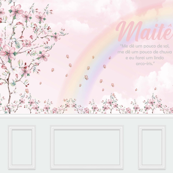 Papel de parede autocolante Bebê arco-íris - Image 3