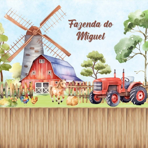 Papel de parede autocolante Fazendinha - Image 3