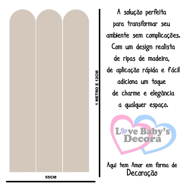 Painel meia parede modular Nude - Image 2