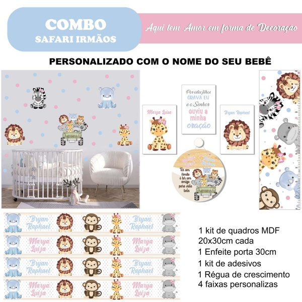 Safari irmãos casal (Combo econômico)