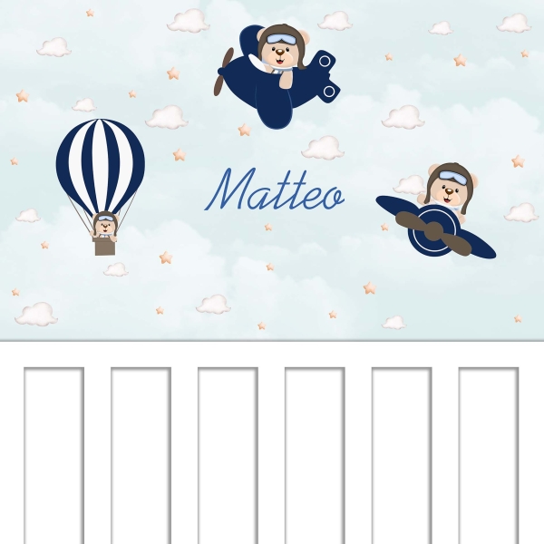 Papel de parede autocolante Ursinho aviador - Image 3